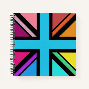 Carnet Union Jack/Drapeau Multicolore+Noir