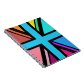 Carnet Union Jack/Drapeau Multicolore+Noir (Côté Droit)