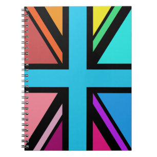 Carnet Union Jack/Drapeau Multicolore+Noir