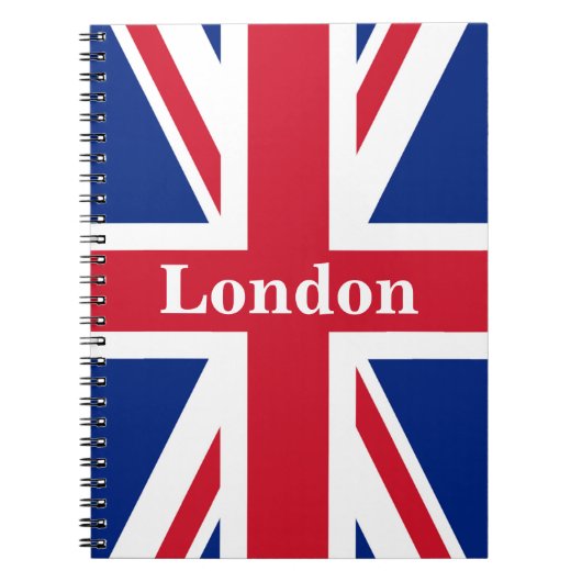 Carnet Union Jack London ~ Drapeau britannique (Devant)