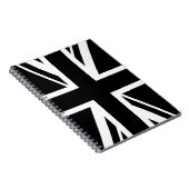 Carnet Union Jack ~ Noir et Blanc (Côté Droit)