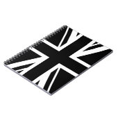 Carnet Union Jack ~ Noir et Blanc (Côté gauche)