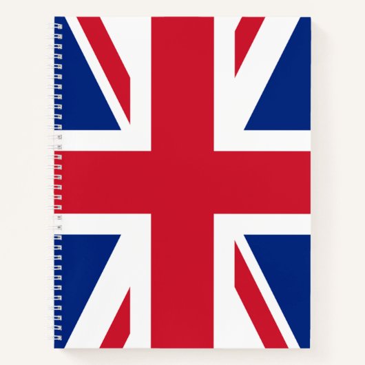 Carnet Union Jack ~ Portable Spiral Drapeau Britannique (Devant)