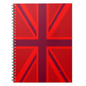 Carnet Union Jack rouge (Devant)