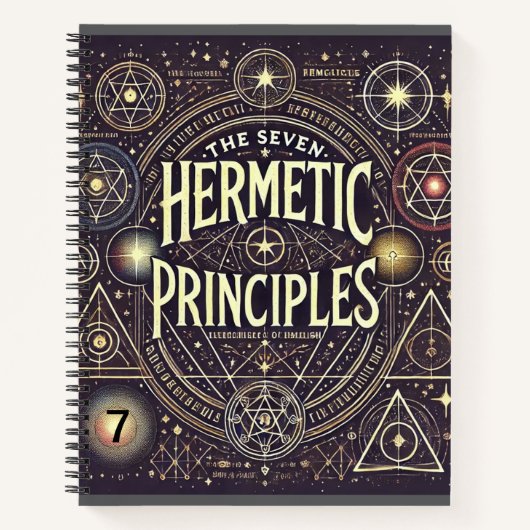 Carnet unique avec principes hermétiques Imprimer (Devant)