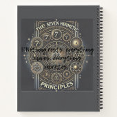 Carnet unique avec principes hermétiques Imprimer (Dos)