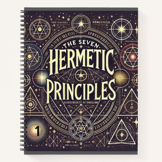 Carnet unique avec principes hermétiques Imprimer (Devant)