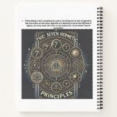 Carnet unique avec principes hermétiques Imprimer (Dos)