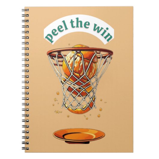 Carnet Unique basketball lover gifts peel the win (Devant)