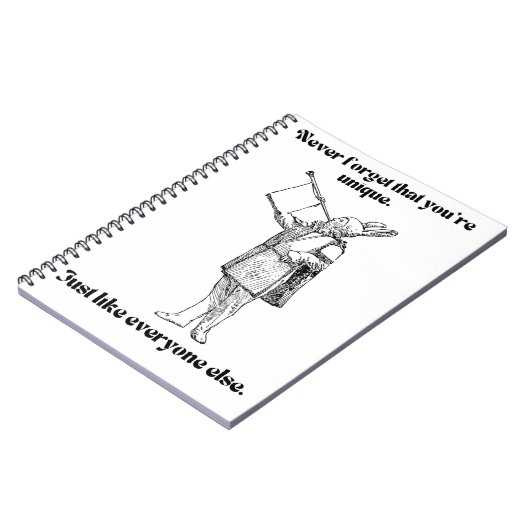 Carnet unique comme chacun (Côté gauche)