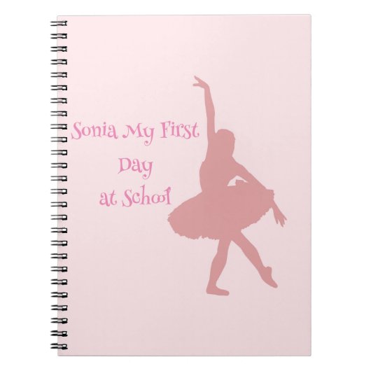 Carnet Unique école à thème Ballerina (Devant)
