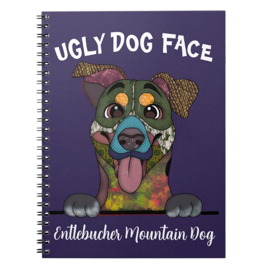 Carnet Unique Entlebucher Mountain Dog visage de chien mo (Devant)
