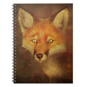 Carnet Unique Fox Art spiral lié