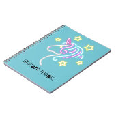 Carnet Unique magie unicorne (Côté gauche)