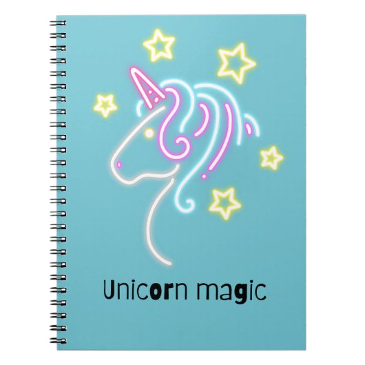Carnet Unique magie unicorne (Devant)