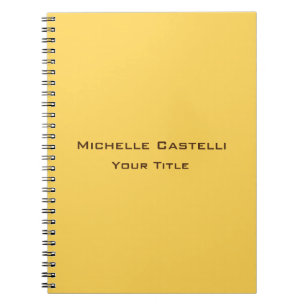 Carnet Unique professionnel classique simple