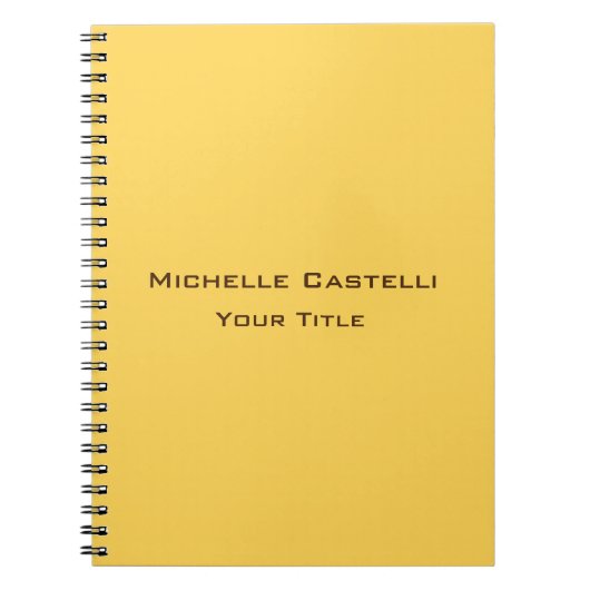 Carnet Unique professionnel classique simple (Devant)