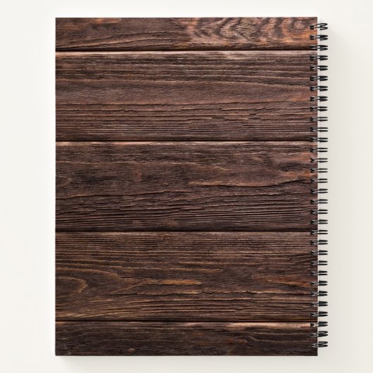 Carnet Unique Rustique Moderne Heureusement Jamais Après (Dos)