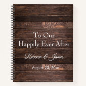 Carnet Unique Rustique Moderne Heureusement Jamais Après  (Devant)