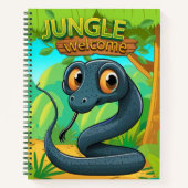 Carnet Unique Snake Whimsical Woodland Nature Scene 🐍 (Devant)