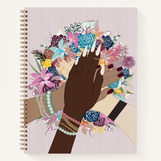 Carnet Unité en fleurs - L'autonomisation des femmes (Devant)