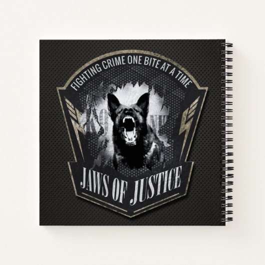 Carnet Unité K-9 - Unité de police - Berger allemand (Dos)