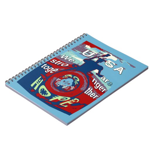 Carnet United in Hope : Stronger Together - USA Art Print (Côté gauche)