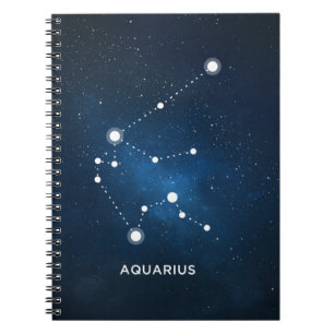 CARNET UNIVERS BLEU ÉTOILÉ ÉLÉGANT D'AQUARELLE - VERS