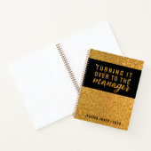 Carnet Universal Manager Parties scintillant Gold stylish (Intérieur)