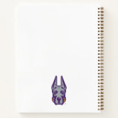 Carnet Université d'Albany Chef de la mascotte Great Dane (Dos)