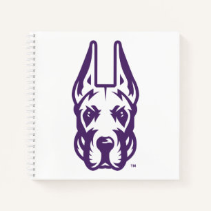 Carnet Université d'Albany Chef de la mascotte Great Dane