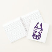 Carnet Université d'Albany Chef de la mascotte Great Dane (Intérieur)