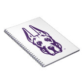 Carnet Université d'Albany Chef de la mascotte Great Dane (Côté Droit)