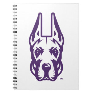 Carnet Université d'Albany Chef de la mascotte Great Dane