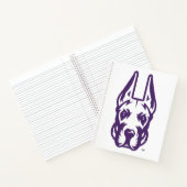 Carnet Université d'Albany Chef de la mascotte Great Dane (Intérieur)