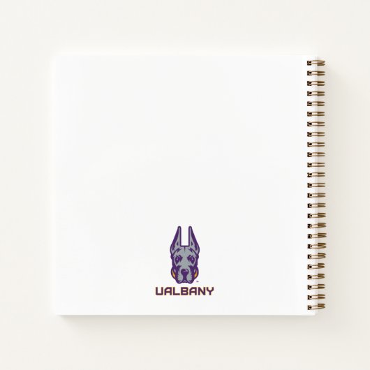 Carnet Université d'Albany Great Danes (Dos)