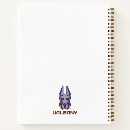 Carnet Université d'Albany Great Danes (Dos)