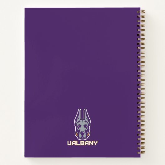 Carnet Université d'Albany Great Danes (Dos)