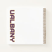 Carnet Université de Albany Wordmark (Dos)