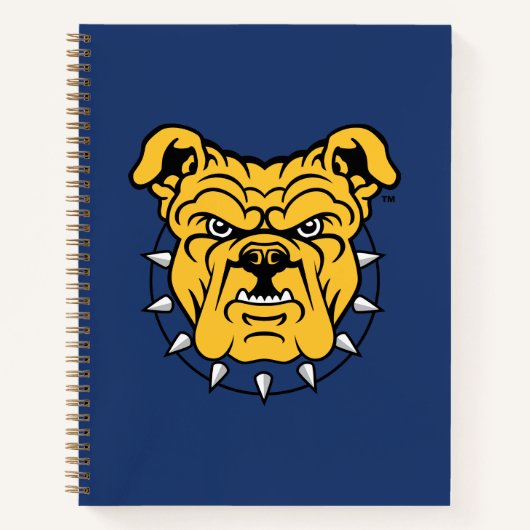 Carnet Université d'État NCA&T | Tête de Bulldog (Devant)