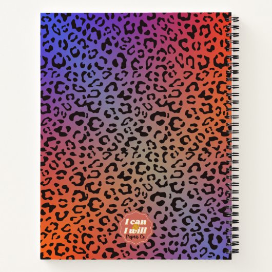 Carnet Unleash Your Wild Side – Leopard Print Notebook (Dos)