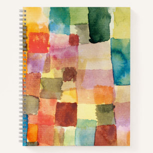 Carnet Untitled abstract water color squares - Paul Klee