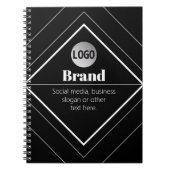 Carnet Upload Your Logo & Customizable Text Design (Devant)