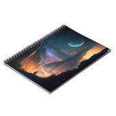 Carnet urbain futuriste de science-fiction (Côté gauche)