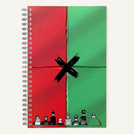 Carnet Urban Pop Crowd Retro Notebook (Recto)
