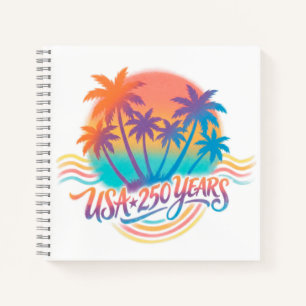 Carnet USA 250e anniversaire Palmiers 