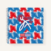 CARNET USA/EEUU FLAG SIMPLIFIED TEXT BY MASANSER PIXELAT (Devant)