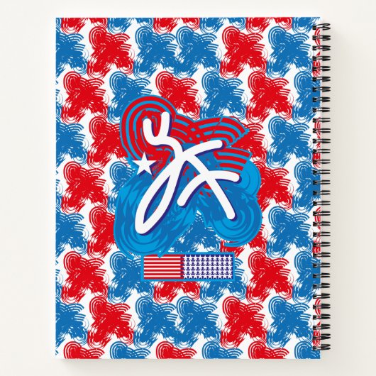 CARNET USA/EEUU FLAG SIMPLIFIED TEXT BY MASANSER PIXELAT (Dos)