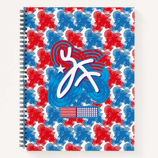 CARNET USA/EEUU FLAG SIMPLIFIED TEXT BY MASANSER PIXELAT (Devant)