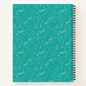 Carnet Ustensile de cuisine Turquoise illustration sans c (Dos)